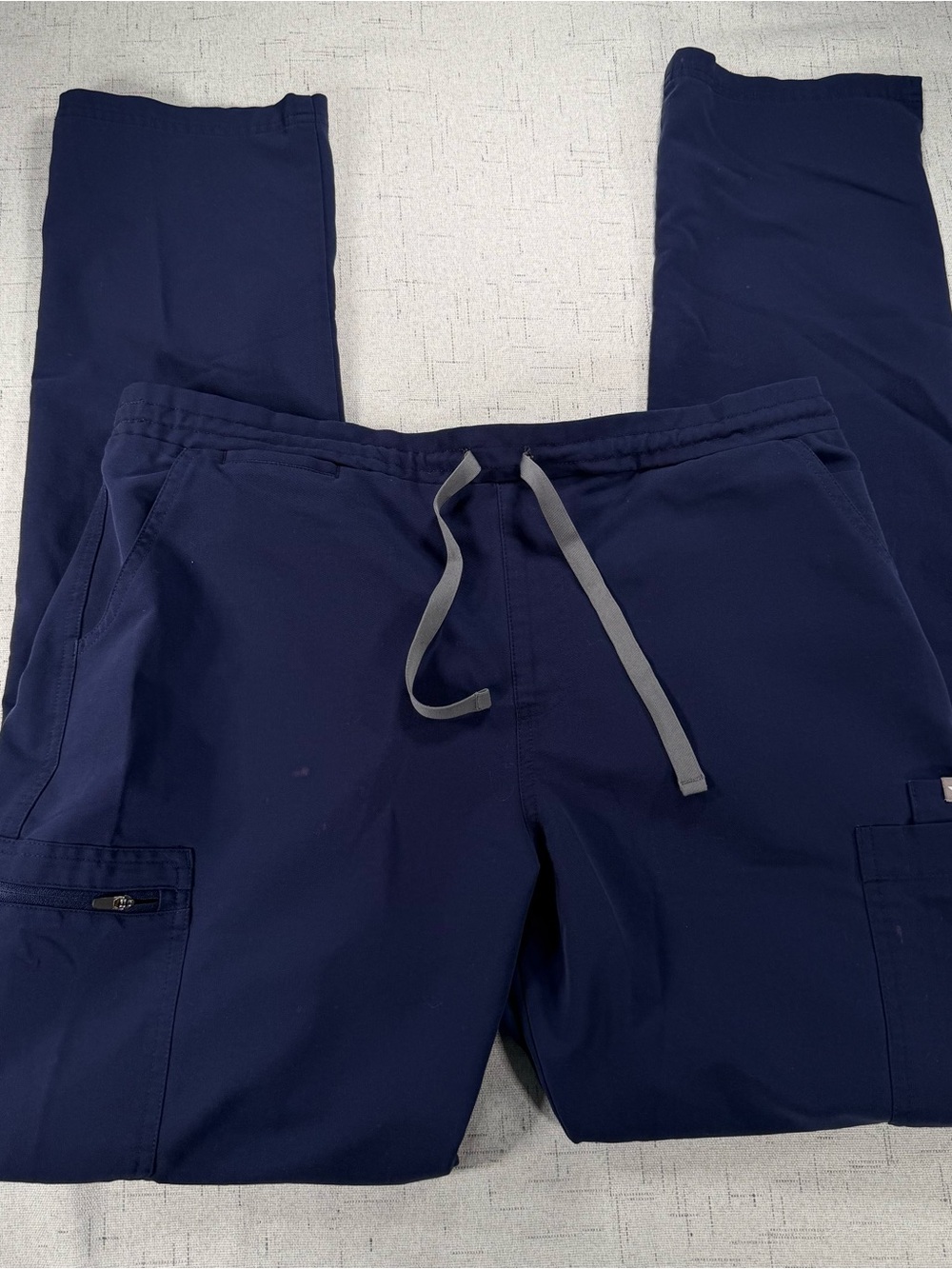 Figs Men's Navy Drawstring Cargo Pants